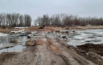 Три села в Соль-Илецком округе отрезаны от города из-за паводка