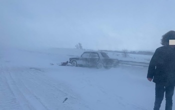 В Оренбуржье из-за непогоды и ДТП была перекрыта трасса М-5 «Урал»