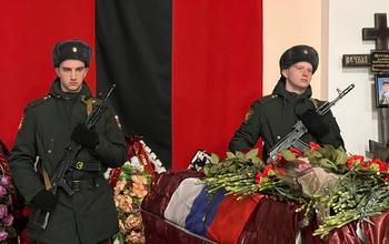 В Оренбургской области проводили в последний путь погибших на Украине бойцов