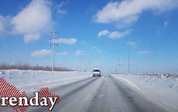 В Оренбургской области из-за гололёда перекрыты несколько трасс