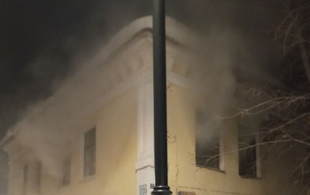 В центре Оренбурга ночью снова горел расселенный дом