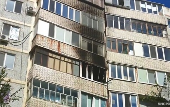 В Оренбурге утром 16 июля на проспекте Гагарина вспыхнул пожар в квартире