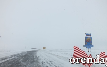 Метель и сильный ветер в Оренбурге сохранятся до утра понедельника
