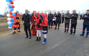 В Ташлинском районе открыли новый участок дороги 