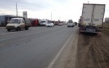 Оренбургские дальнобойщики устроили очередную акцию протеста