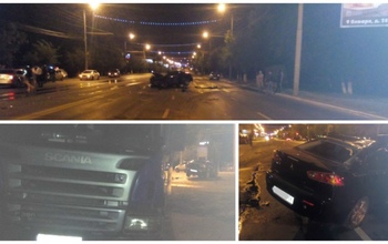 В Оренбурге погиб пассажир легковушки, которая пошла на таран грузовика