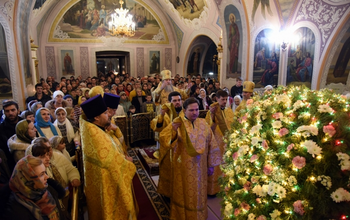 Как прошла рождественская служба в главном храме Оренбурга