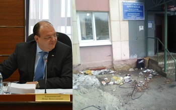 В соцсети появилось фото, сделанное возле приемной депутата Оренбургского горсовета 