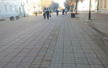 В Оренбурге на Советской обновят плиточное покрытие