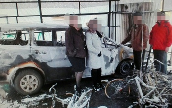 В Оренбургском районе отчим поджег автомобиль падчерицы