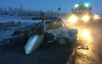 Полицейские проводят проверку по ДТП на трассе «Оренбург-Орск»