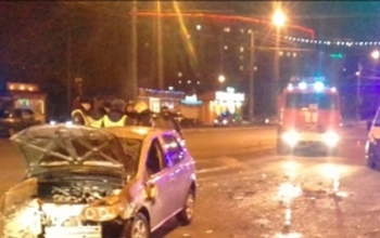 В Оренбурге лоб в лоб столкнулись автомобили Daewoo Matiz и FAW Vita