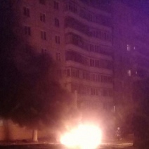 Очередное авто сгорело в одном из дворов Оренбурга 