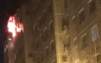 В Оренбурге дотла сгорела квартира