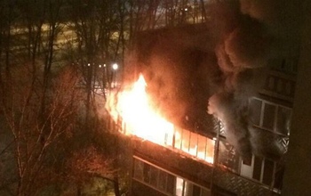 В Оренбурге выгорела квартира в доме на проспекте Победы