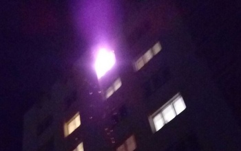 Пожар в Оренбурге на проспекте Дзержинского