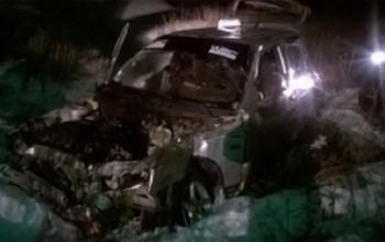 В Оренбургской области пассажирский поезд столкнулся с автомобилем