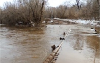 Подтоплены мосты в Красногвардейском районе