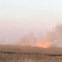 В Оренбургской области снова горит степь