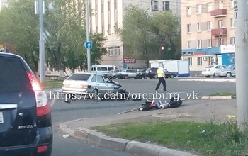 Очередное ДТП с мотоциклистом нынешней ночью в Оренбурге