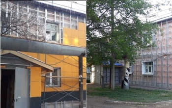 В феврале сделали фасад, в мае - сняли
