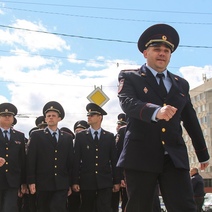 В Оренбурге прошло торжественное построение полиции