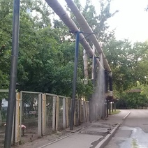 В Оренбурге возле детского сада прорвало трубу с горячей водой