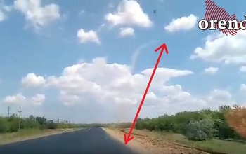 Под Оренбургом автомобилисты сняли на видео микросмерч