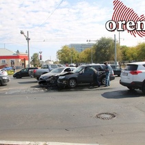 Участником дорожной аварии в Оренбурге стал сотрудник правоохранительной системы