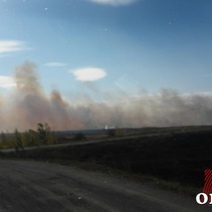 Под Медногорском справиться с крупным пожаром помог стихший ветер