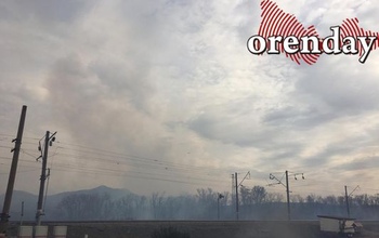 Пожар под Медногорском приближается к Идельбаево