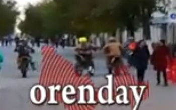 В Оренбурге мотоциклисты устроили гонки по пешеходной Советской