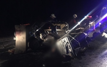 На трассе под Оренбургом погибли два человека