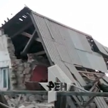 Появилось видео обрушившегося дома в Оренбуржье: есть пострадавший