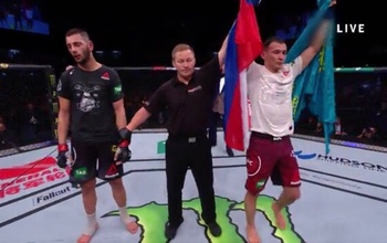 Оренбургский боец одержал первую победу в UFC