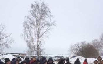 Ан-148 рейс 6W 703: панихида на месте авиакатастрофы (ФОТО)