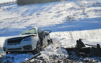 В Новосергиевском районе «Субару» попал под поезд на переезде