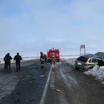 В Кваркенском районе столкнулись «ДАФ» и «Лада Калина»: двое погибли