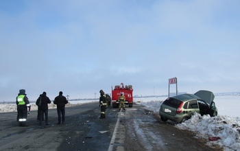 В Кваркенском районе столкнулись «ДАФ» и «Лада Калина»: двое погибли