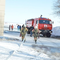 В аэропорту Оренбурга эвакуировали людей и тушили пожар