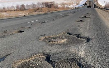 Федеральные трассы в Оренбуржье находятся в убитом состоянии