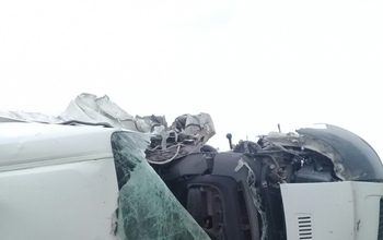 Под Саратовом рейсовый автобус «Оренбург-Махачкала» попал в ДТП: 11 человек пострадали