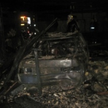 На трассе в Оренбуржье загорелся автомобиль