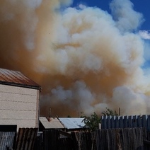 Крупный пожар разбушевался и в Орске
