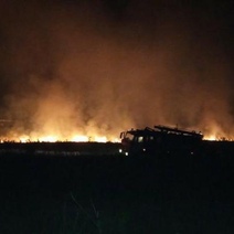 Пожар под Оренбургом: огонь угрожал Ростошам-3