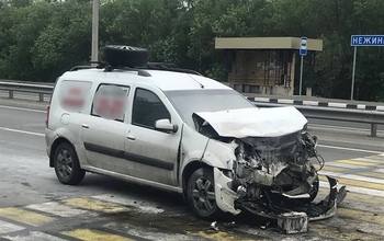 Трое пассажиров маршрутного такси пострадали в аварии под Оренбургом 