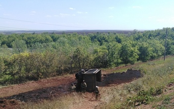 Возле оренбургского газзавода сгорел грузовик с асфальтом