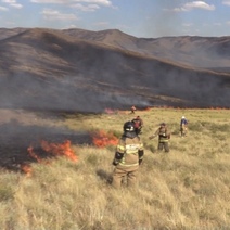 В Гайском городском округе ликвидировали пожар