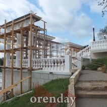 Как в Оренбурге идет ремонт исторического спуска к Уралу: фоторепортаж