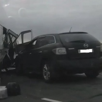 На трассе Оренбург - Соль-Илецк столкнулись несколько автомобилей